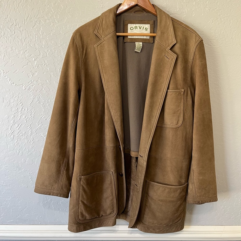 Vintage Orvis Men’s Leather Jacket